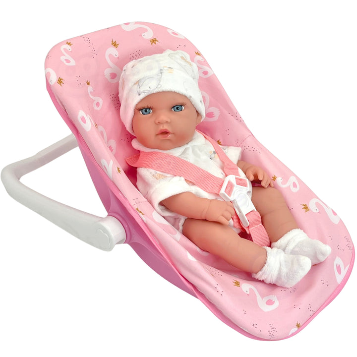 WOOPIE ROYAL Baby Dúkkusett 30,5 cm — Bleikur Burðarstóll