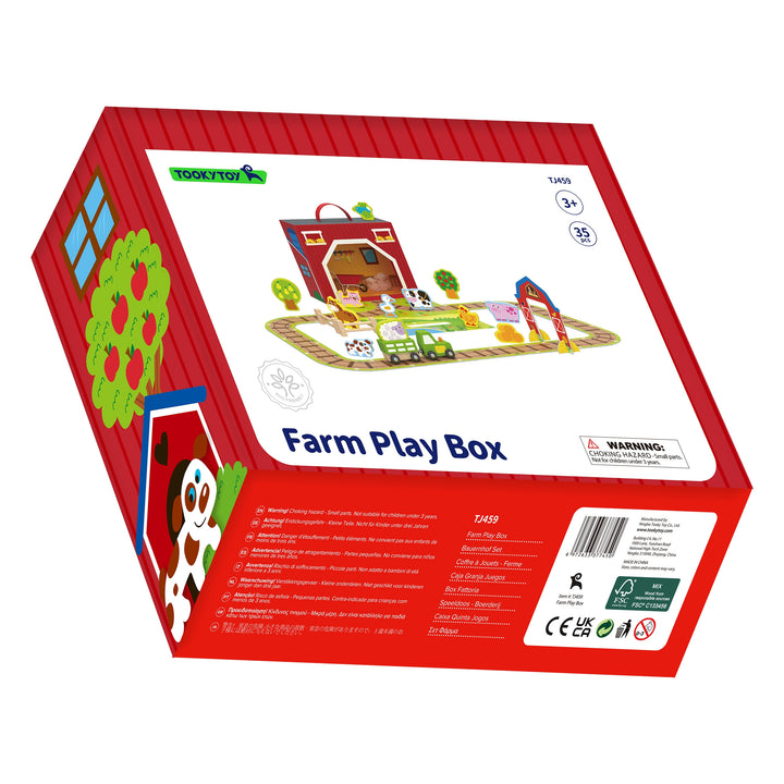 TOOKY TOY Trébær — Ferðataska dýr