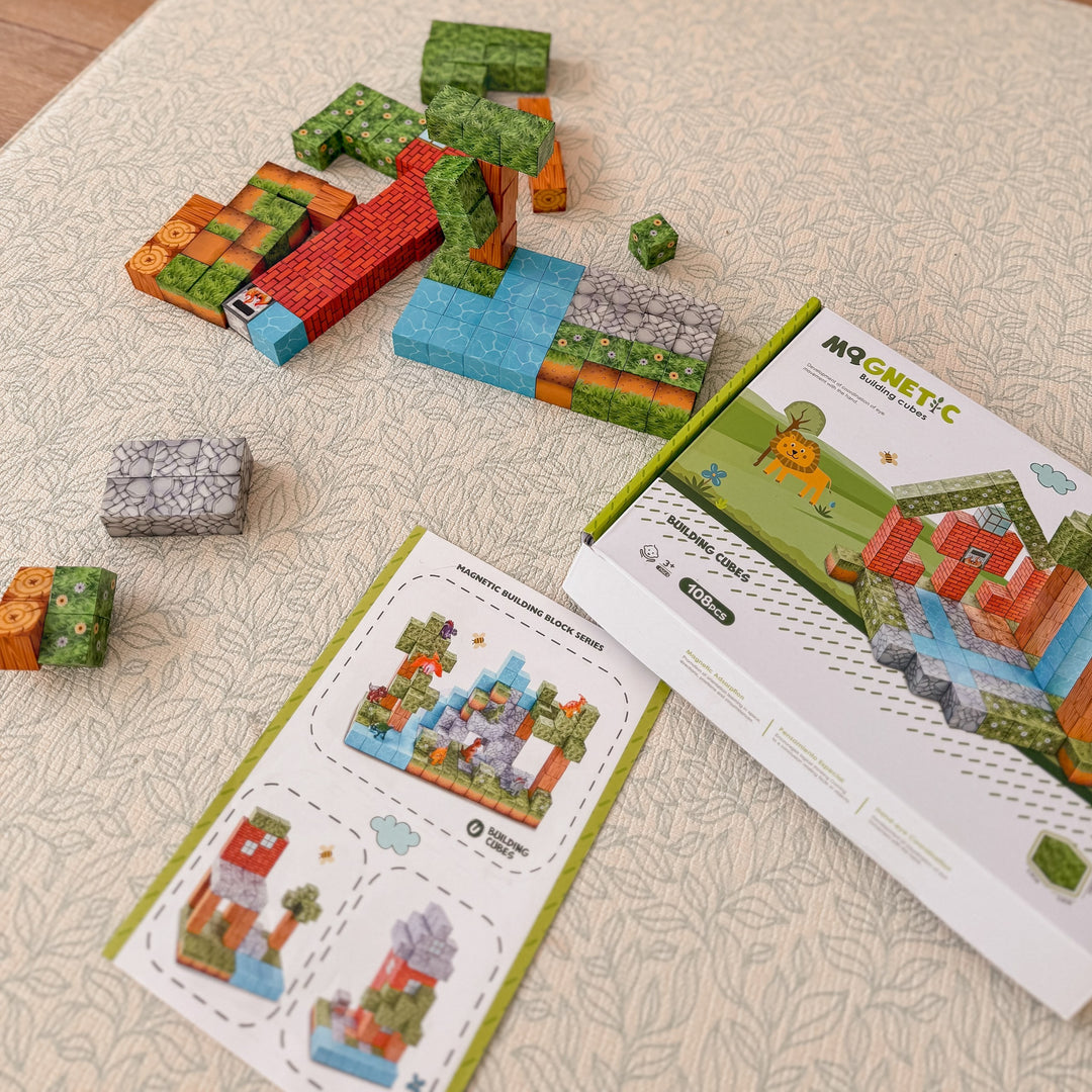 WOOPIE Segulbyggingakubbar — Heimi Kubbanna 108 stk