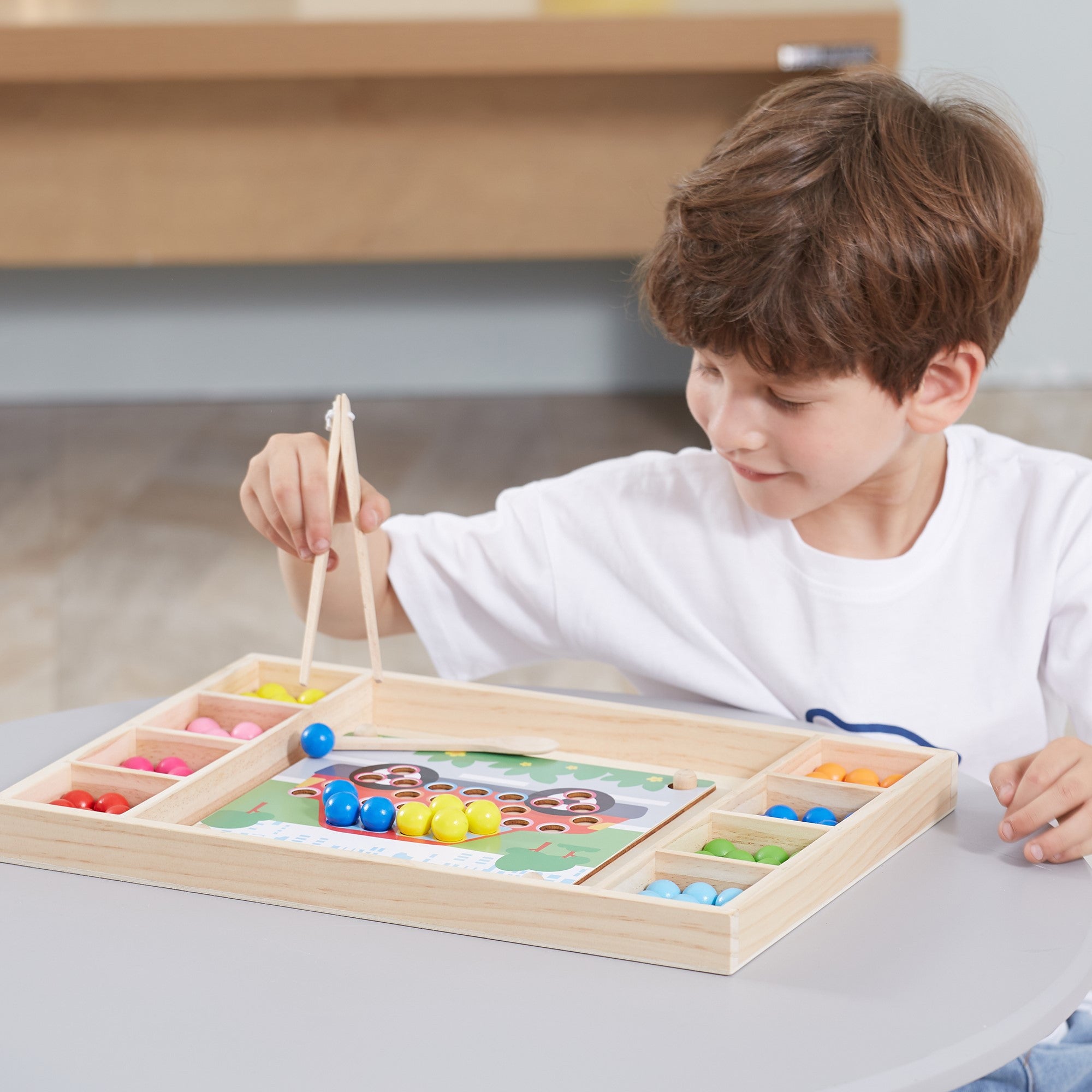 VIGA Viðar Kúluleikur — Gríptu og Paraðu Montessori