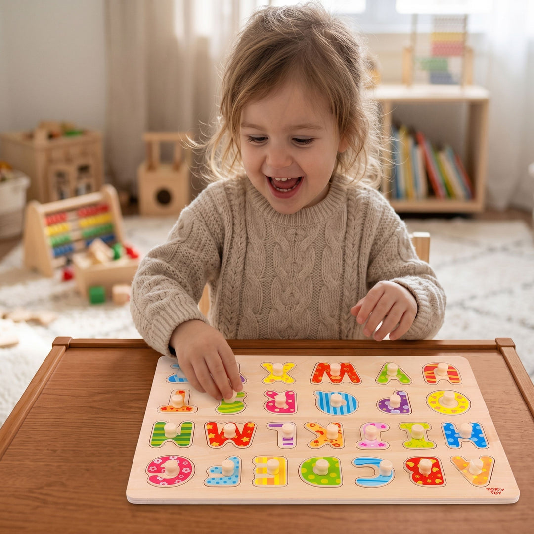 TOOKY TOY Trépúsl — Stafrófið með handföngum