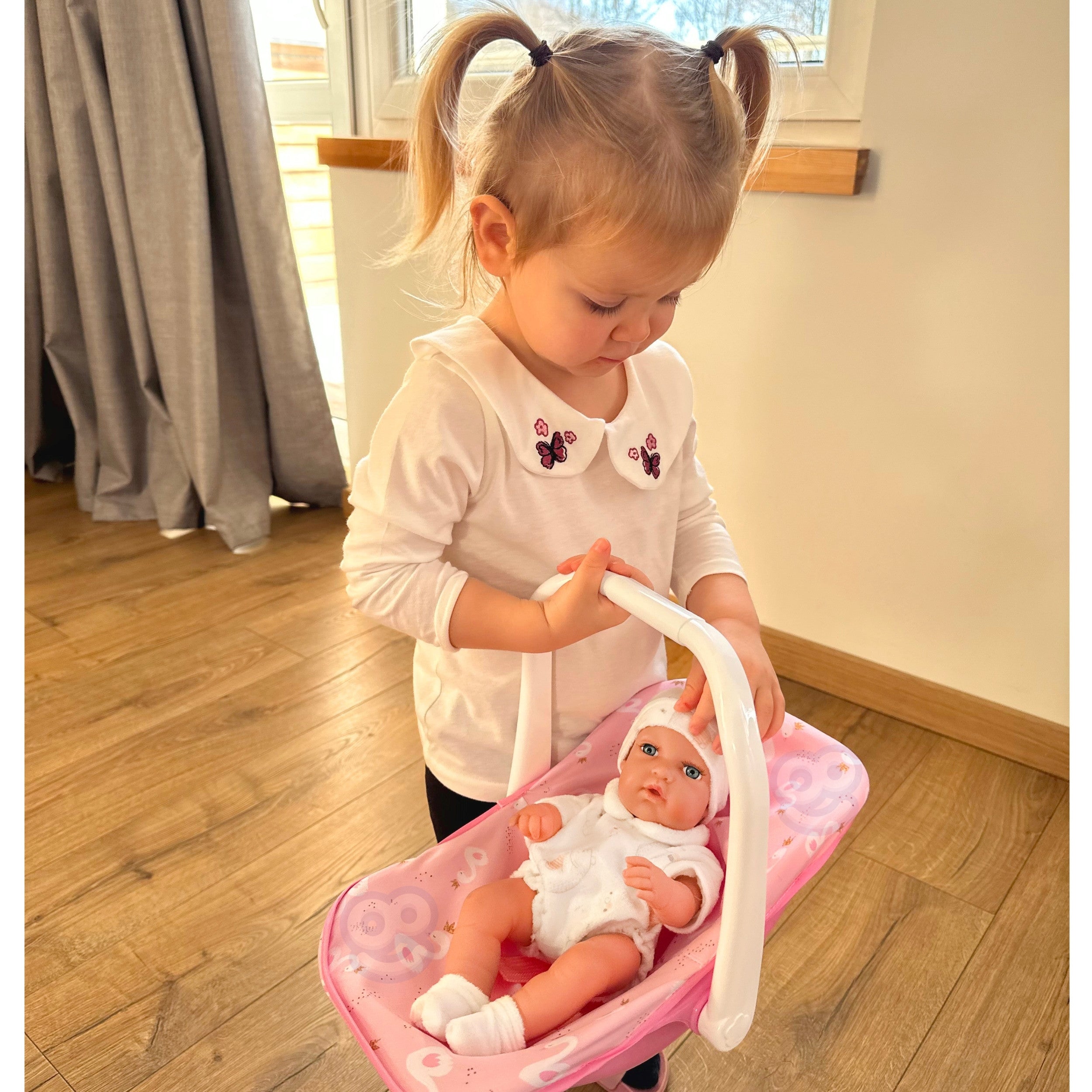 WOOPIE ROYAL Baby Dúkkusett 30,5 cm — Bleikur Burðarstóll