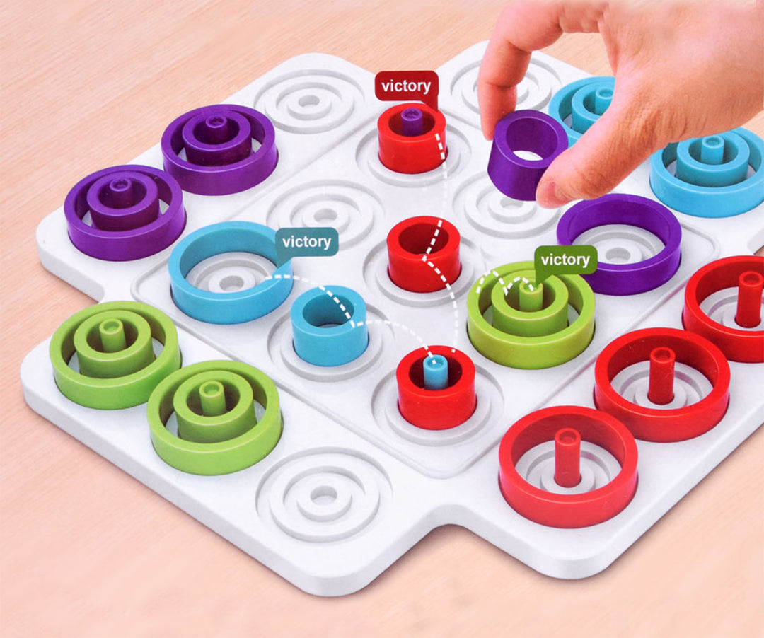 WOOPIE IQ rökfræðileikur — Tic-Tac-Toe 36 stk.