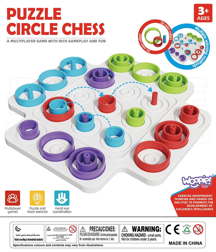 WOOPIE IQ rökfræðileikur — Tic-Tac-Toe 36 stk.