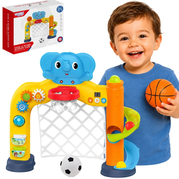 WOOPIE BABY Íþróttamiðstöð — Mark og karfa með fíl