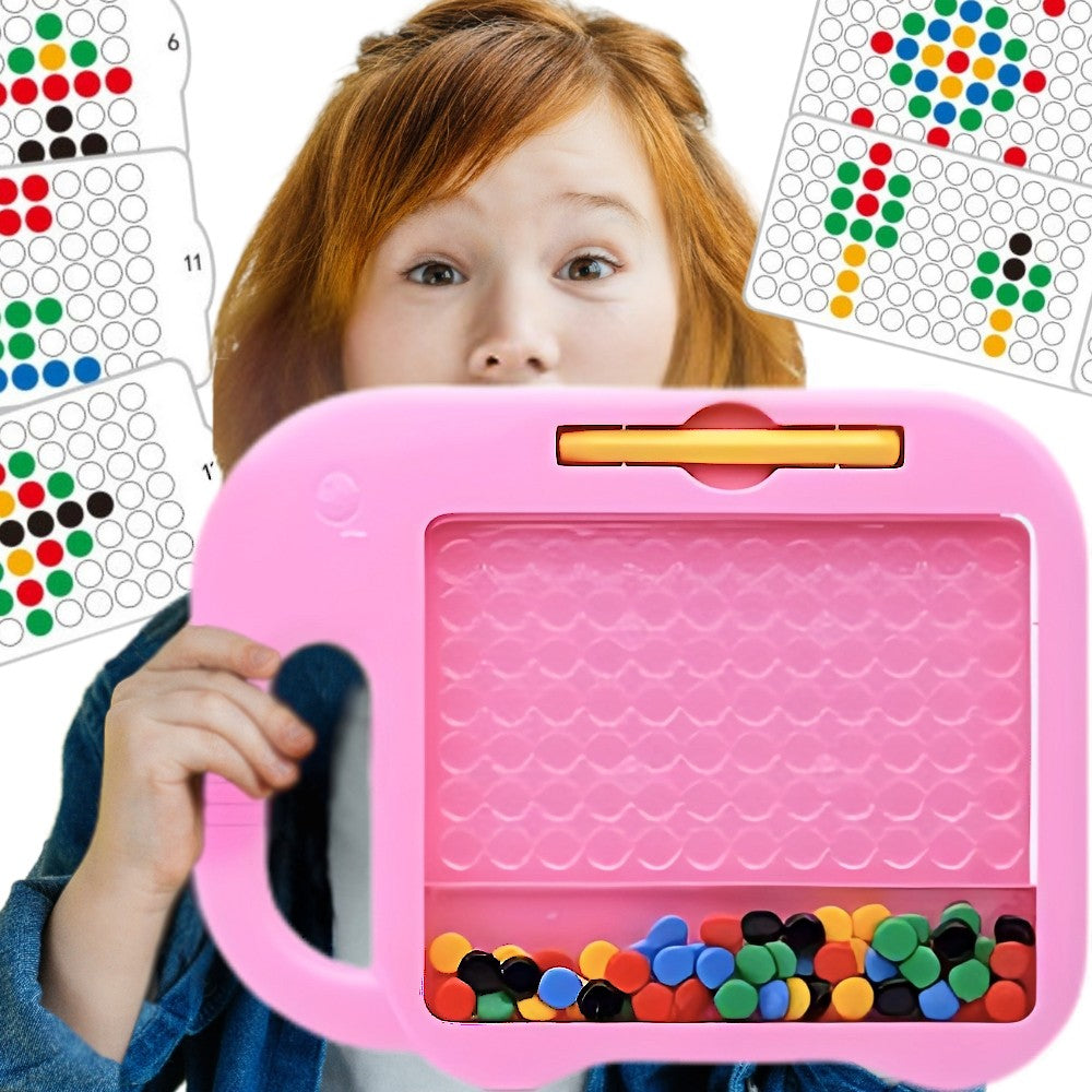 WOOPIE Montessori MagPad — Segulborð með fíl, 84 stk