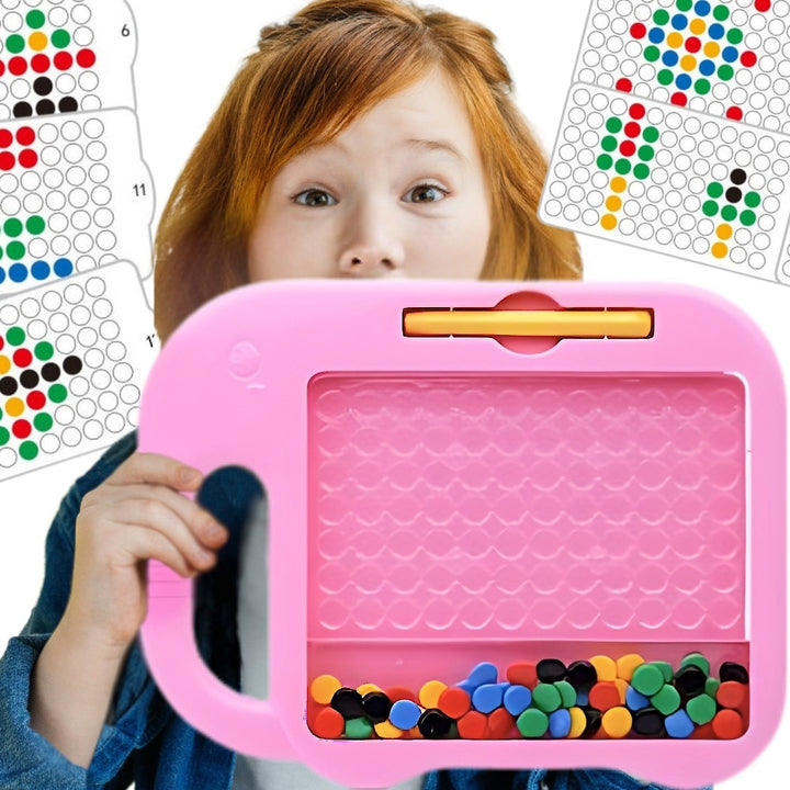 WOOPIE Montessori MagPad — Segulborð með fíl, 84 stk