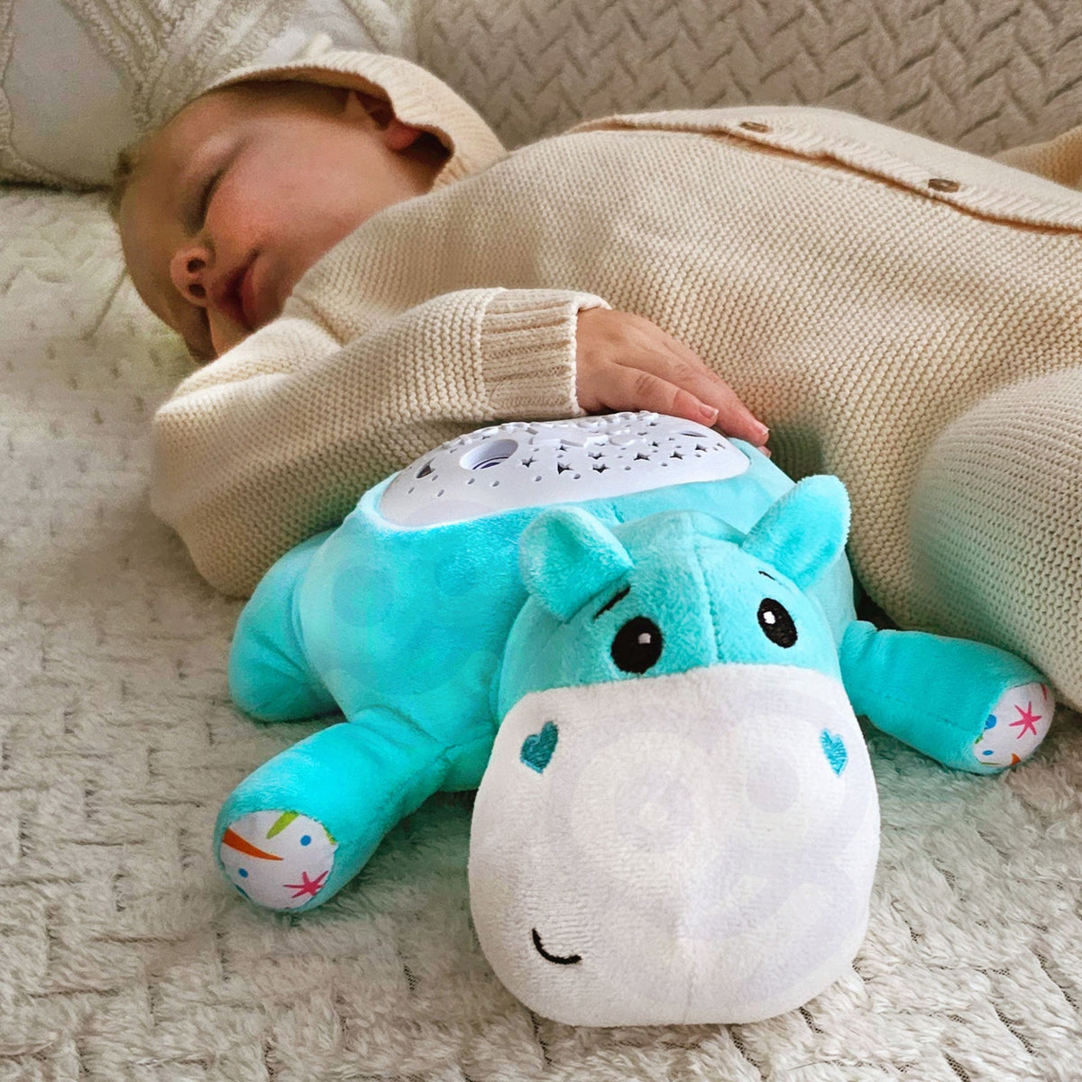 WOOPIE BABY Flóðhestur — 2 í 1 svefnvinur með ljósi