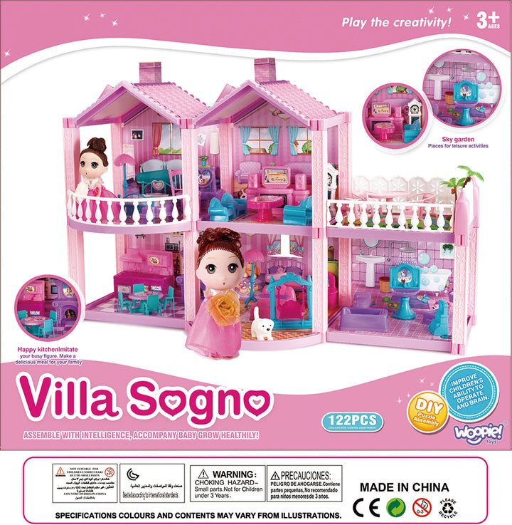 WOOPIE Dúkkuhús — Pony Fantasy Villa, 120 stk