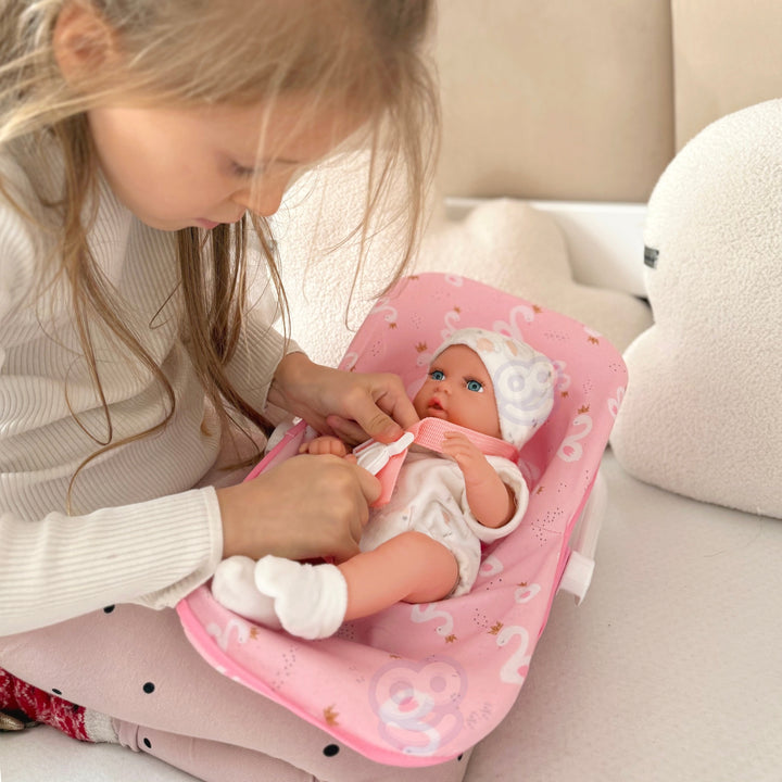 WOOPIE ROYAL Baby Dúkkusett 30,5 cm — Bleikur Burðarstóll