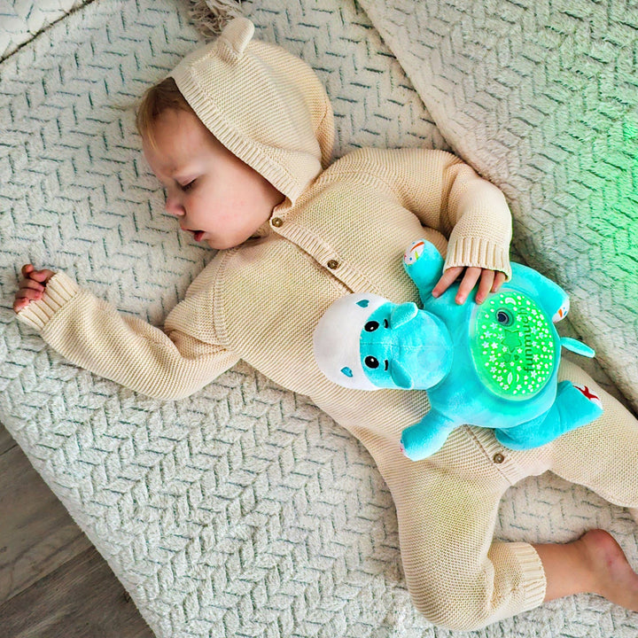 WOOPIE BABY Flóðhestur — 2 í 1 svefnvinur með ljósi