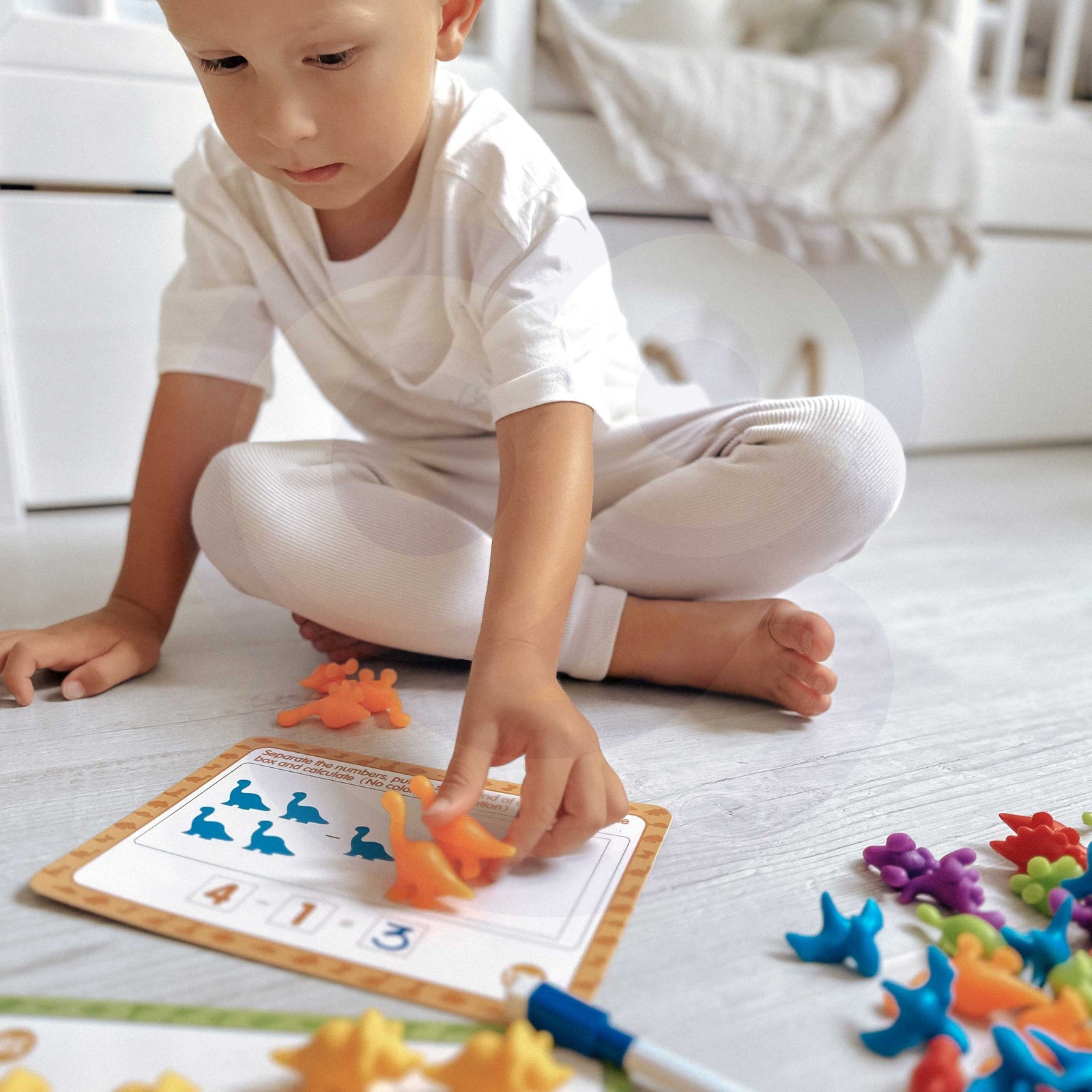WOOPIE Montessori Dýratalning — 83 stk Námssett