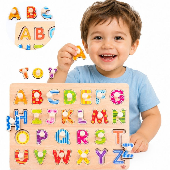 TOOKY TOY Trépúsl — Stafrófið með handföngum
