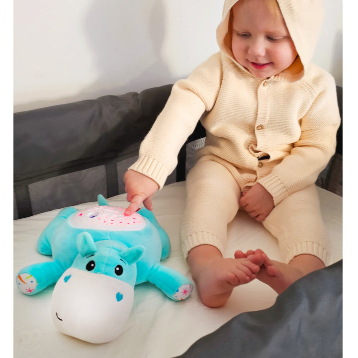 WOOPIE BABY Flóðhestur — 2 í 1 svefnvinur með ljósi