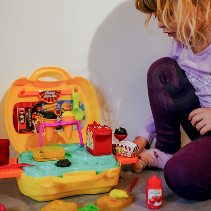 WOOPIE Snakkbar í ferðatösku — Leikdeig og 35 hlutar