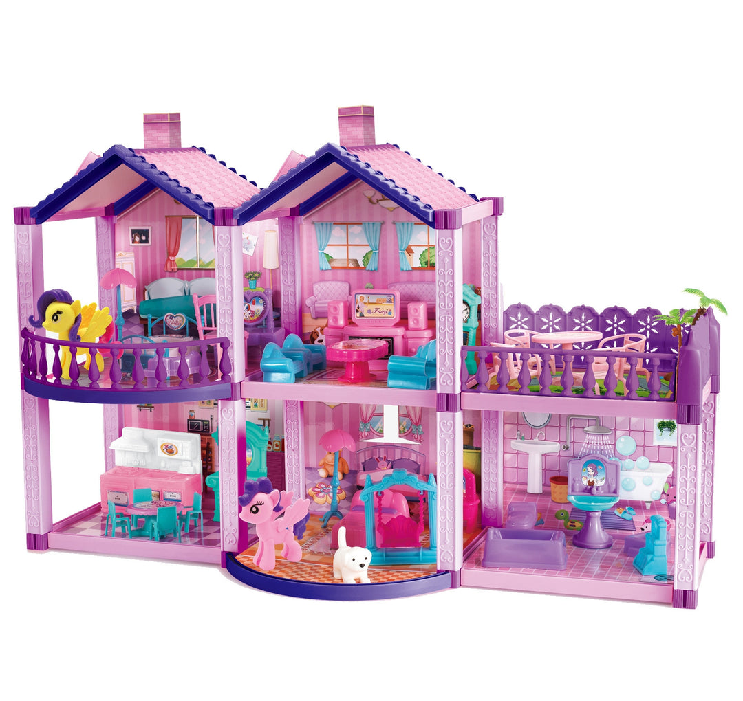 WOOPIE Dúkkuhús — Pony Fantasy Villa, 120 stk
