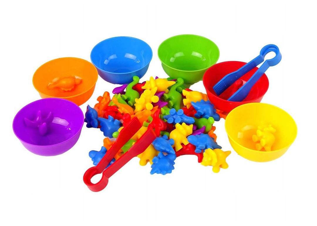WOOPIE Montessori flokkunarleikur — Risaeðlur, 56 stk