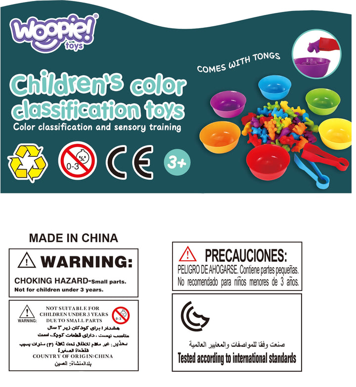 WOOPIE Montessori Dýratalning — 83 stk Námssett