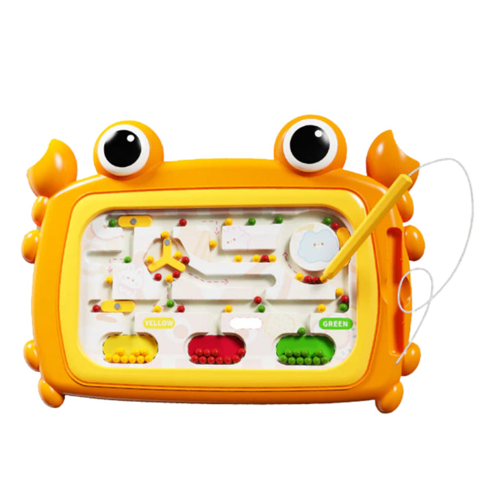 WOOPIE Montessori segulborð — Krabbi, appelsínugult