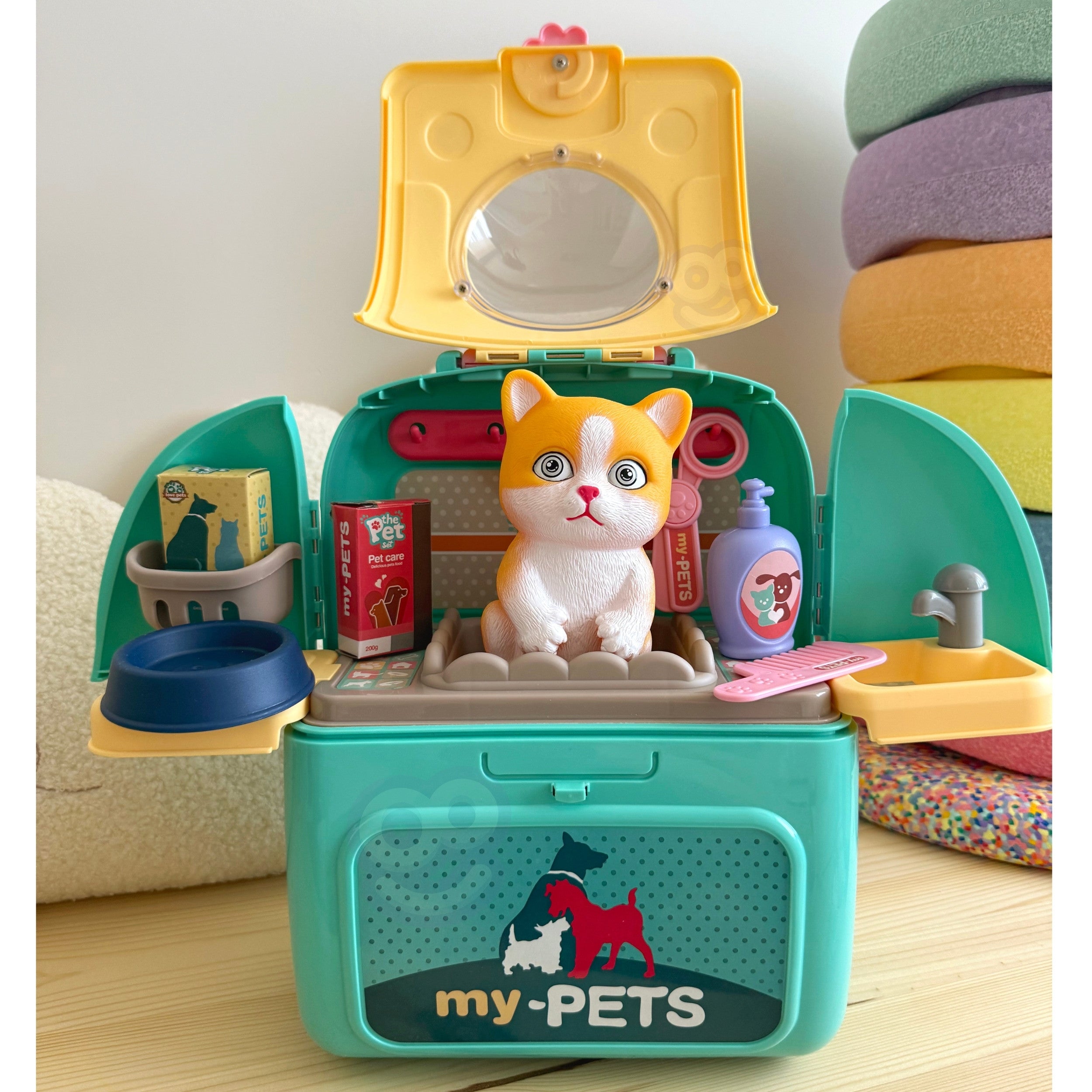 WOOPIE Kitty Snyrtistofa — 2-í-1 í bakpokasetti