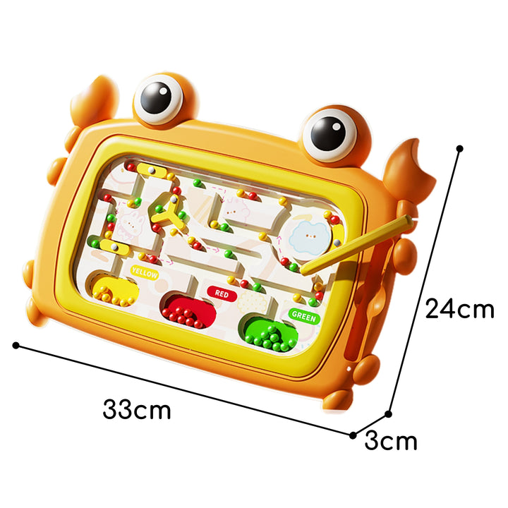 WOOPIE Montessori segulborð — Krabbi, appelsínugult