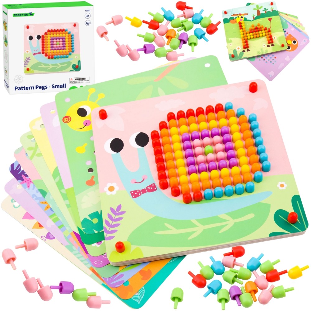 TOOKY TOY Púsl með Pinnum og Klifurkönglum