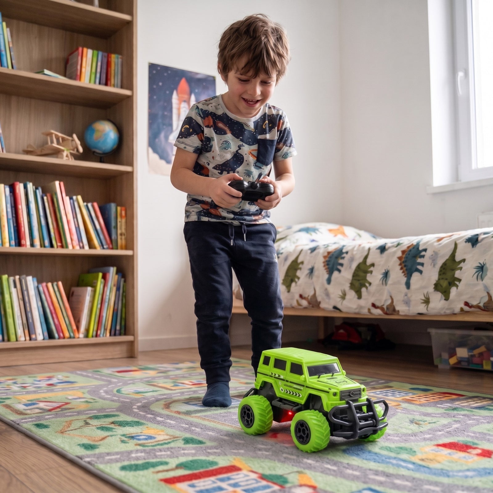 WOOPIE RC Jeppi — LED Fjarstýrður Torfærujeppi