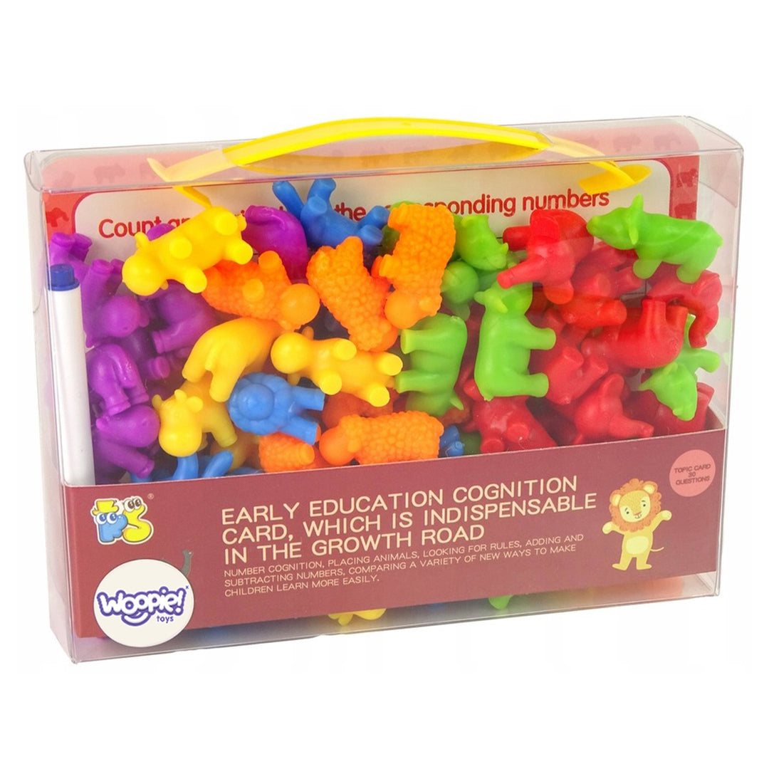 WOOPIE Montessori Dýratalning — 83 stk Námssett