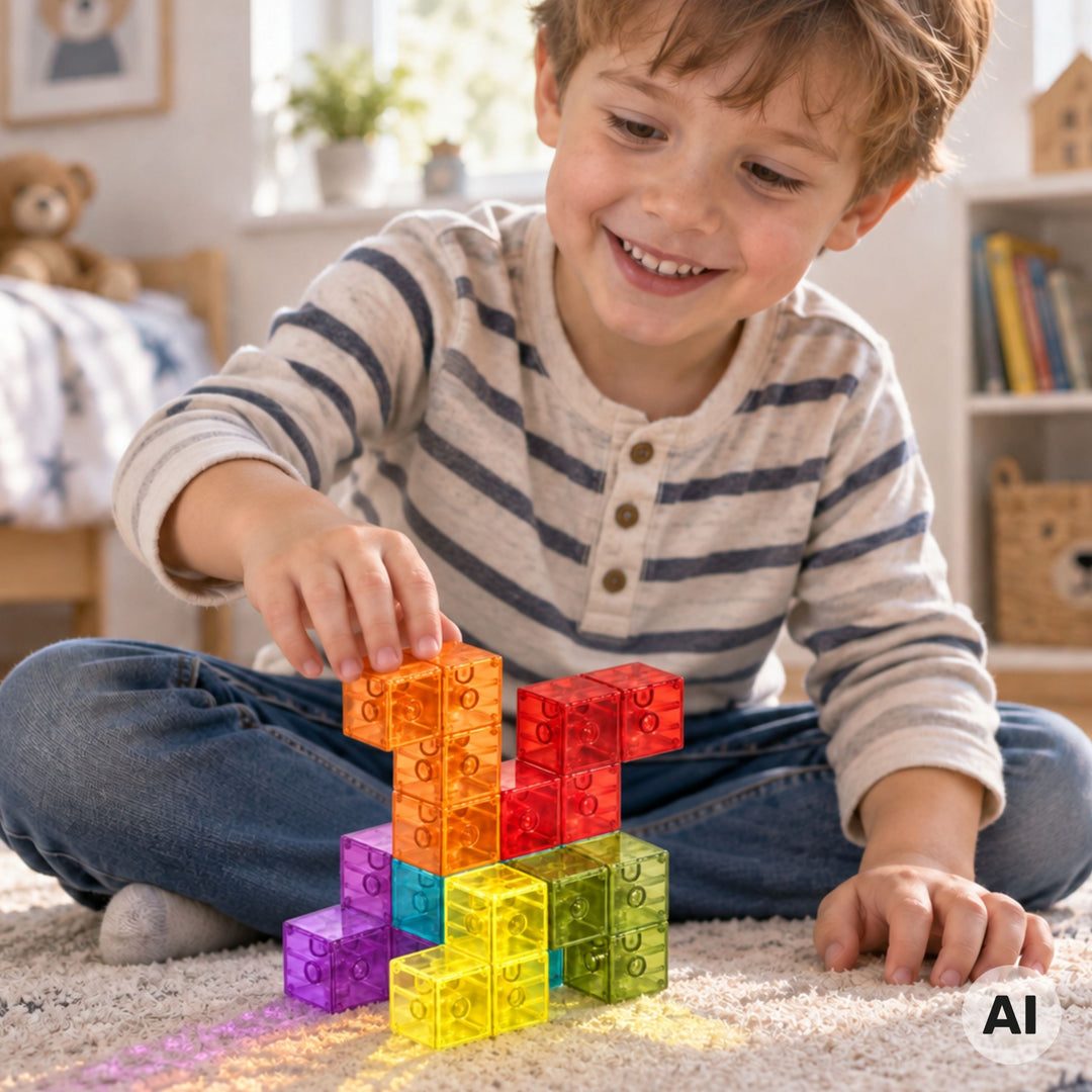 WOOPIE Segultetris — 3D þrívíddarpúsl og segulkubbar