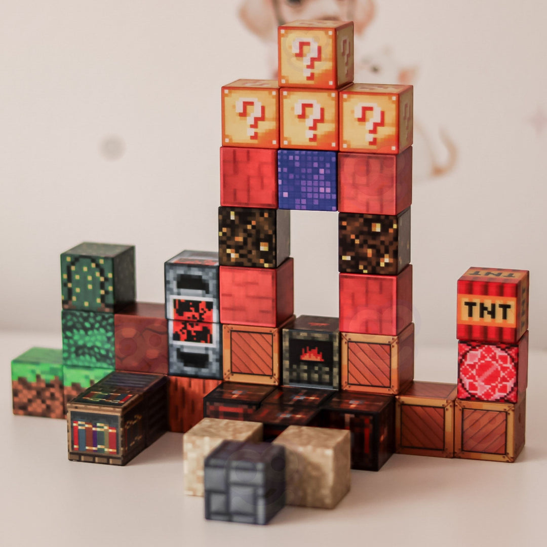 WOOPIE 3D Segulkubbar - Fraeðandi sett