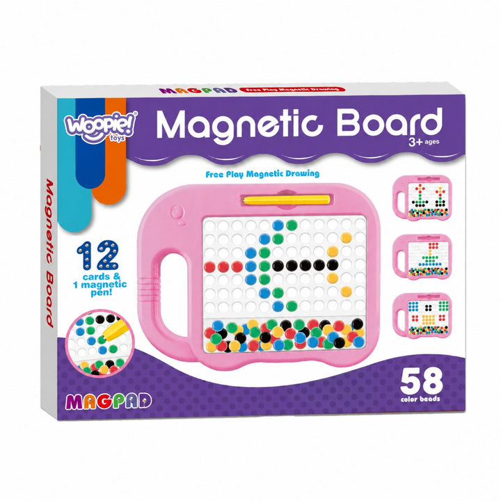 WOOPIE Montessori MagPad — Segulborð með fíl, 84 stk
