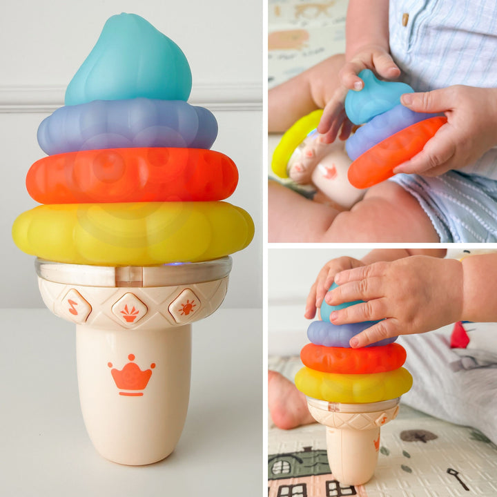 WOOPIE BABY Ískræmuleikfang — Hljóð, ljós og skynjun