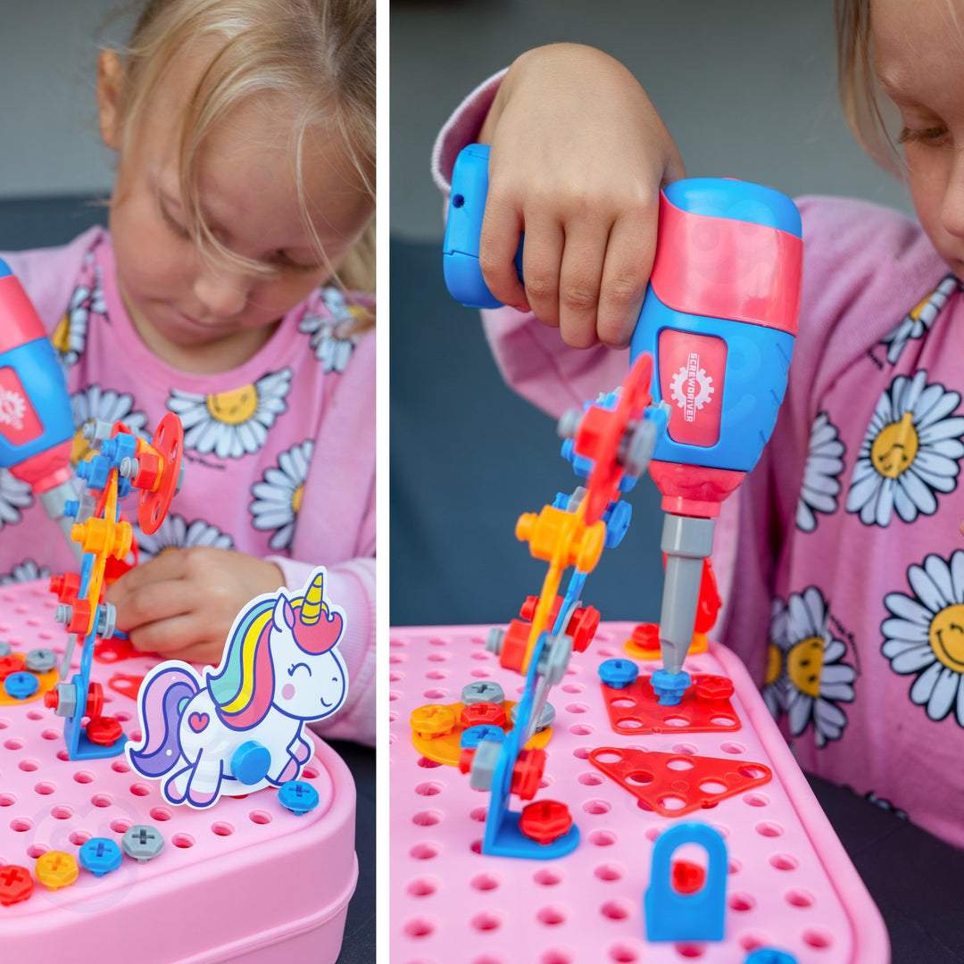 WOOPIE 3D skrúfsteinar — Einhyrningur, 228 stk