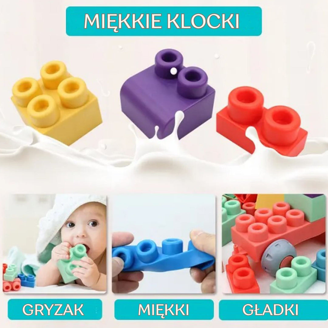 WOOPIE Large Educational Building Blocks for Children 86 pcs - Stea