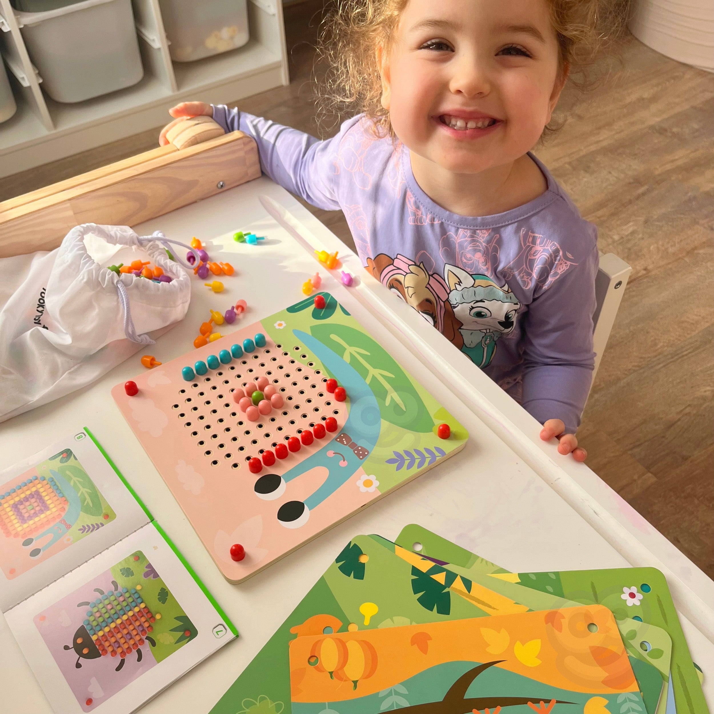 TOOKY TOY Púsl með Pinnum og Klifurkönglum
