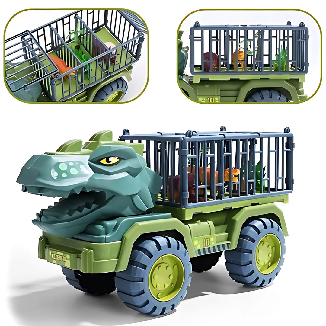 WOOPIE Dínóbíll — T-Rex flutningabíll með 15 dínóum