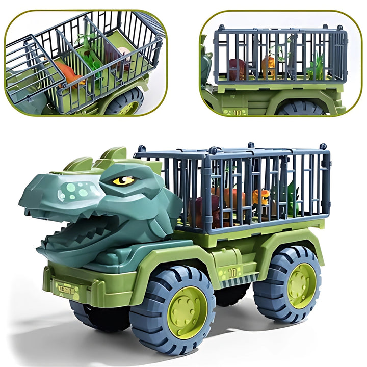 WOOPIE Dínóbíll — T-Rex flutningabíll með 15 dínóum
