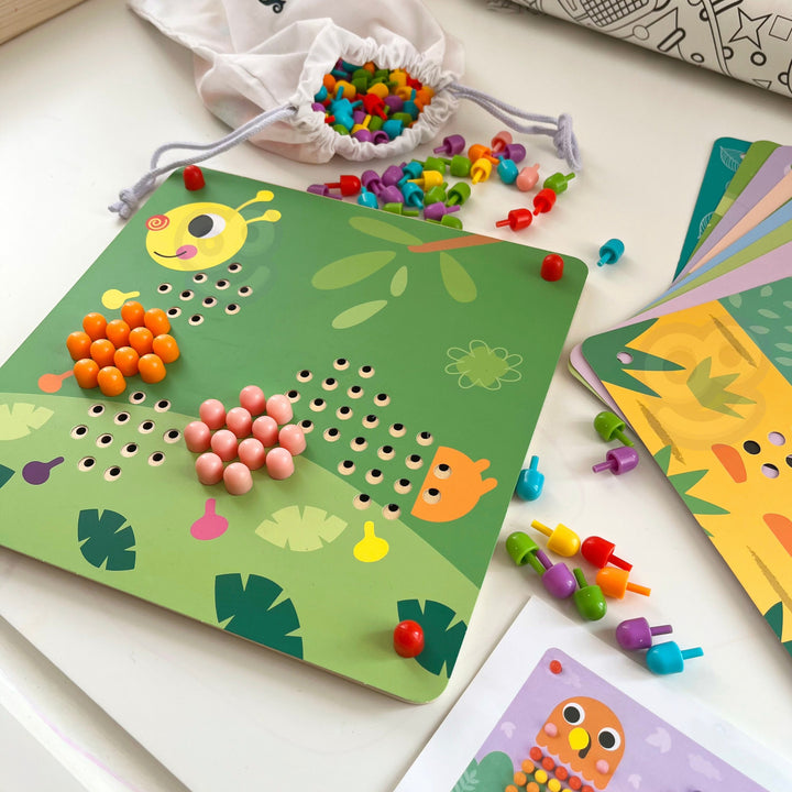 TOOKY TOY Púsl með Pinnum og Klifurkönglum