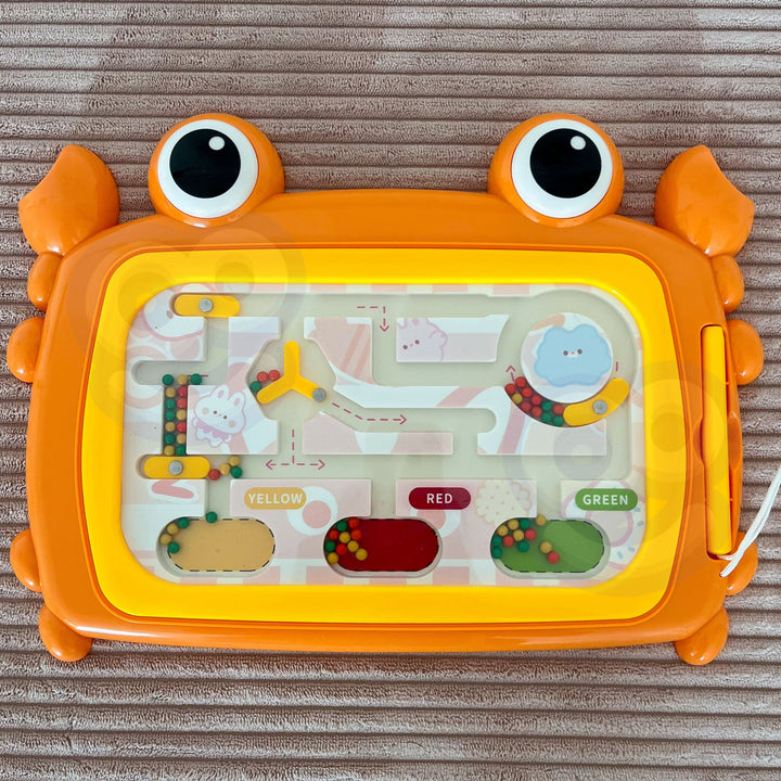 WOOPIE Montessori segulborð — Krabbi, appelsínugult
