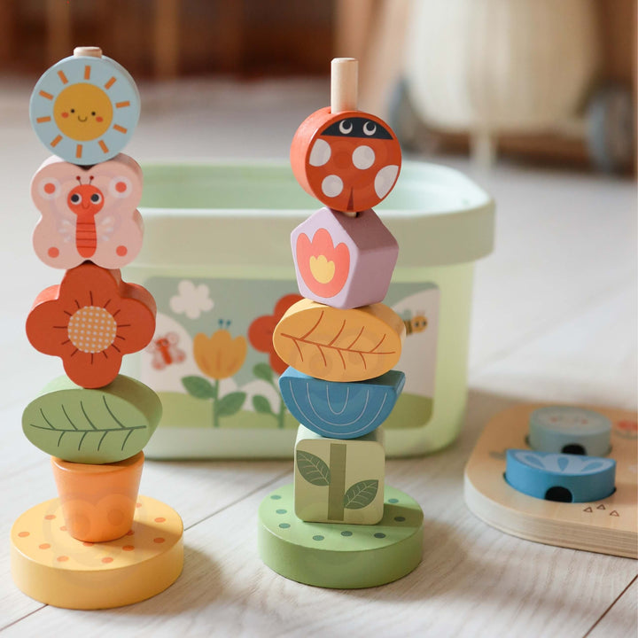 TOOKY TOY Fræðslukassi 5-í-1 — Magic Garden Montessori