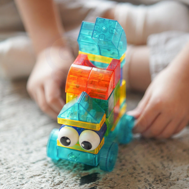 WOOPIE Gagnsæir Segulkubbar — 43 stk