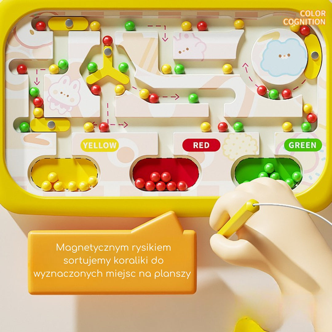 WOOPIE Montessori segulborð — Krabbi, appelsínugult