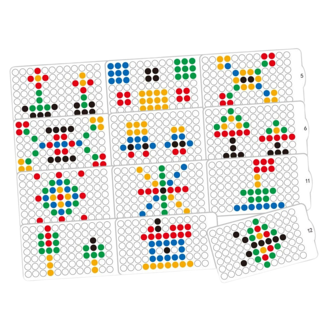 WOOPIE Montessori MagPad — Segulborð með fíl, 84 stk