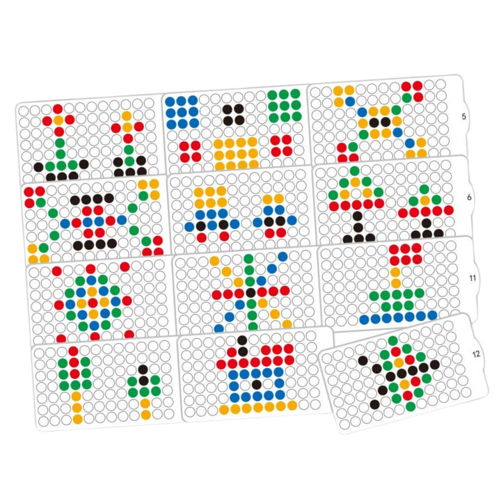 WOOPIE Montessori MagPad — Segulborð með fíl, 84 stk