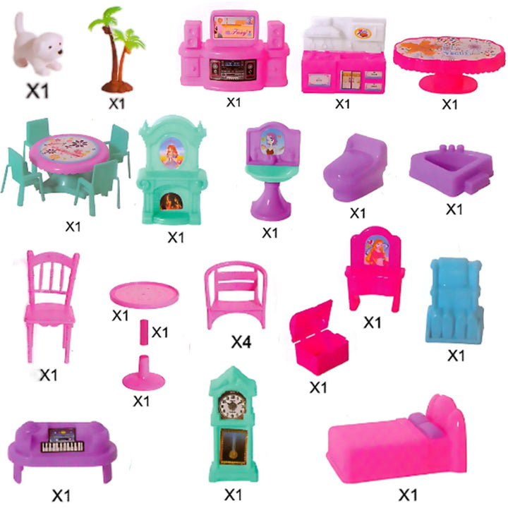 WOOPIE Dúkkuhús — Pony Fantasy Villa, 120 stk