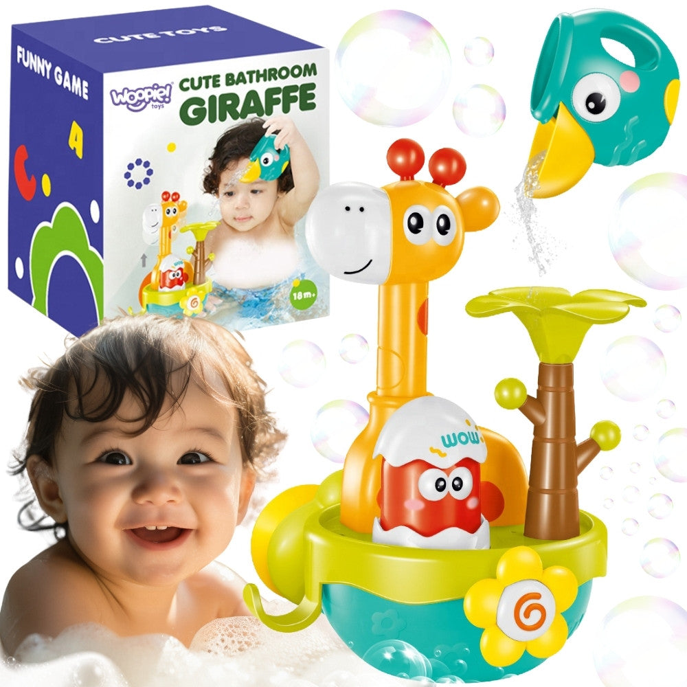 WOOPIE BABY Gíraffi Baðleikfang — með Sogskál og Trekt