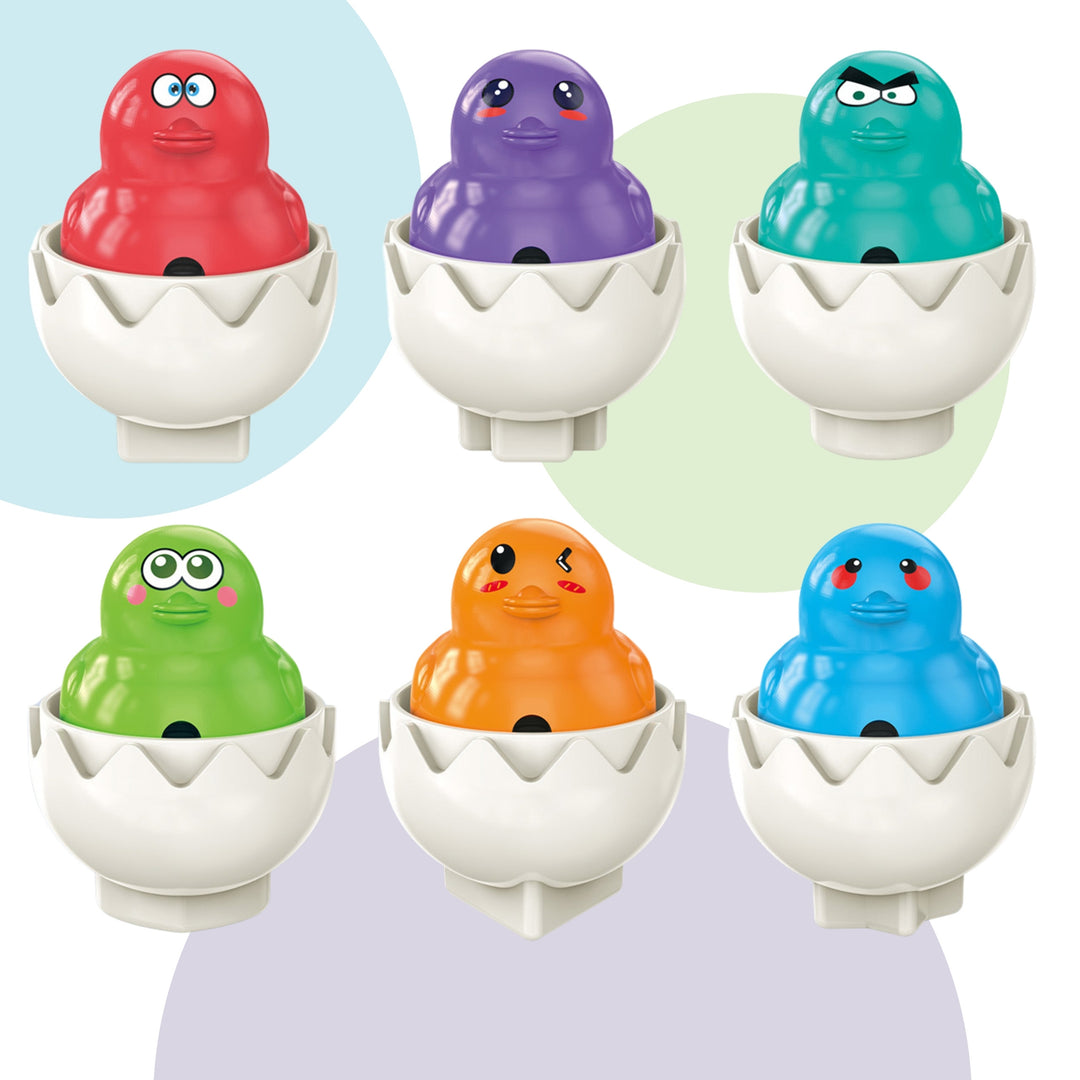 WOOPIE Montessori eggjaleikur — 6 egg með kjúklingum