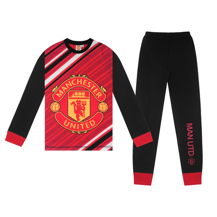 Manchester United – Náttföt barna (löng) – Rauð – mynd 1