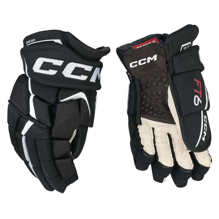 Hokkí hanskar JETSPEED FT6 - Svartir - Junior