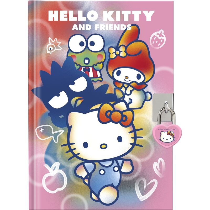 Hello Kitty leynidagbók með töfrapenna og UV ljósi. Ósýnilegt blek og límmiður. Panta á Pollýönnu.is